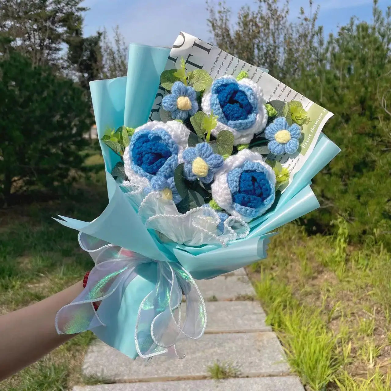 Freshly Knitted Bouquet Flowers Crochet