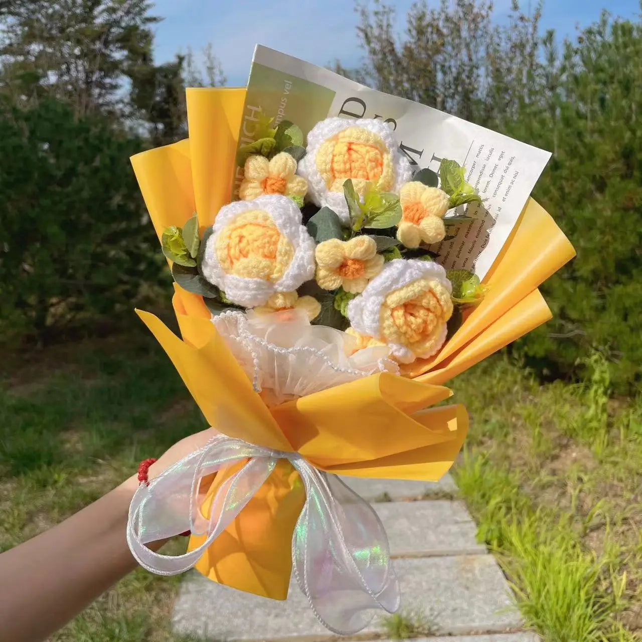 Freshly Knitted Bouquet Flowers Crochet