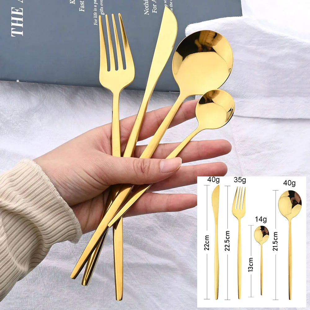 24 Pieces Cutlery Set