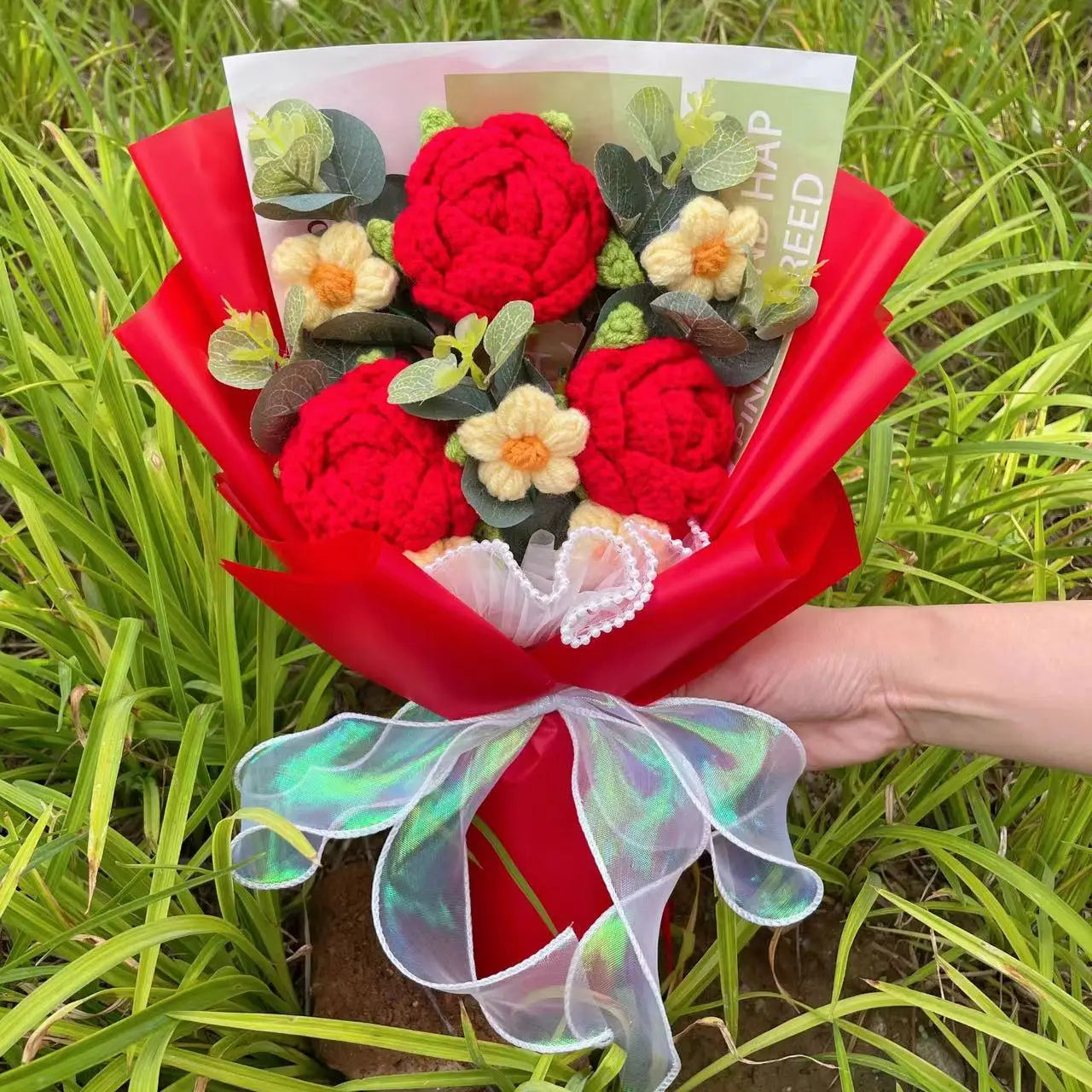 Freshly Knitted Bouquet Flowers Crochet