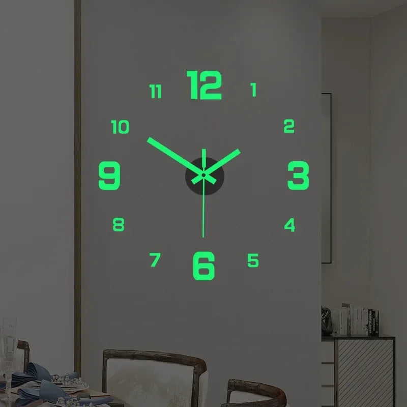 3D DIY Luminous Wall Clock