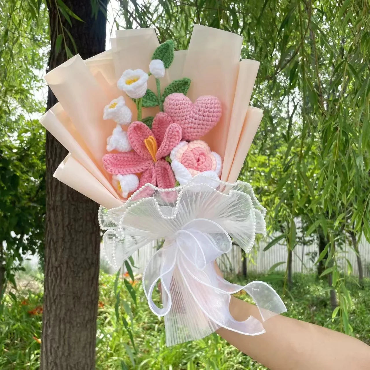Freshly Knitted Bouquet Flowers Crochet