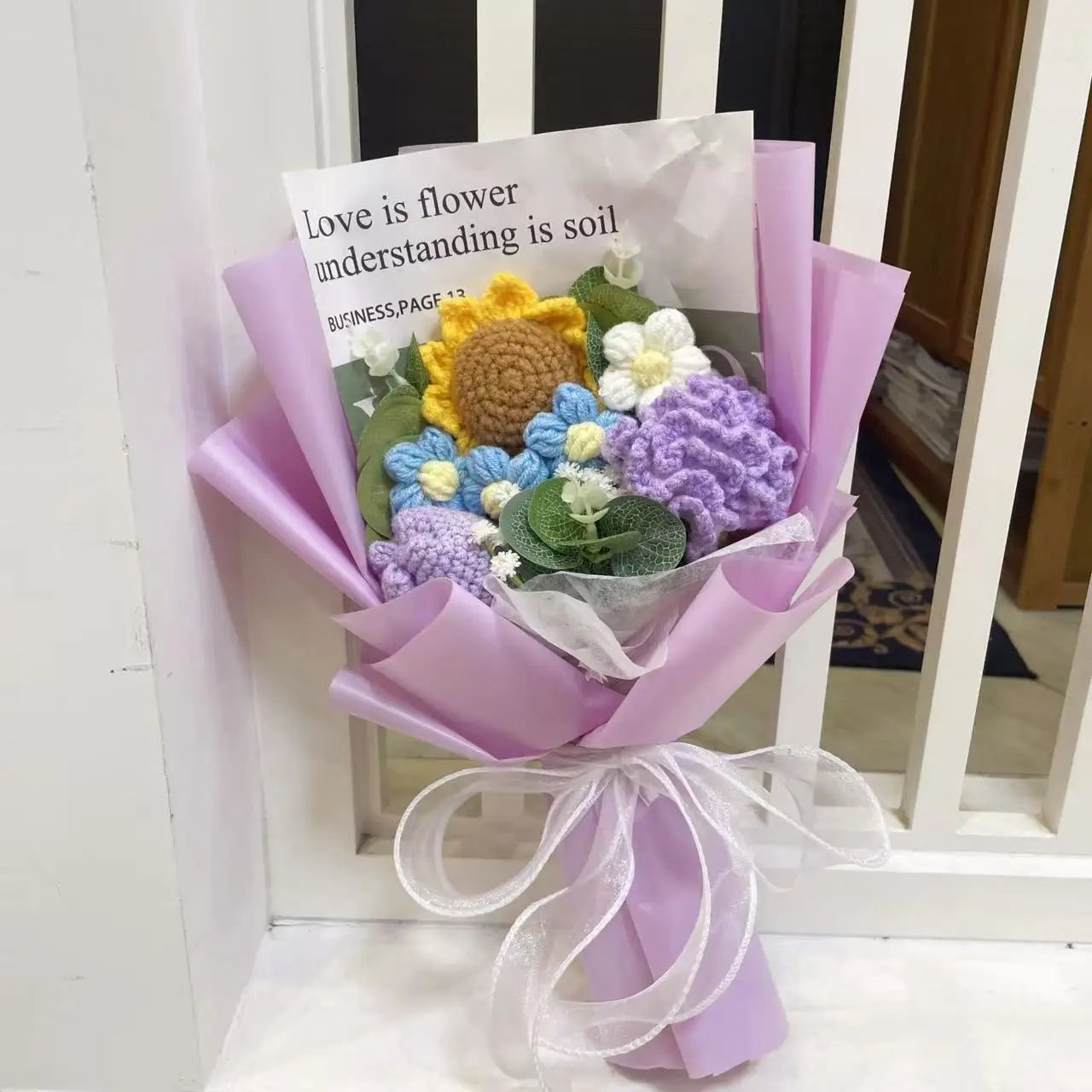 Freshly Knitted Bouquet Flowers Crochet