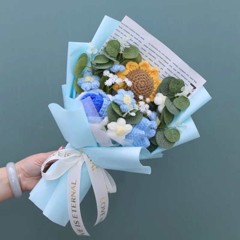 Freshly Knitted Bouquet Flowers Crochet