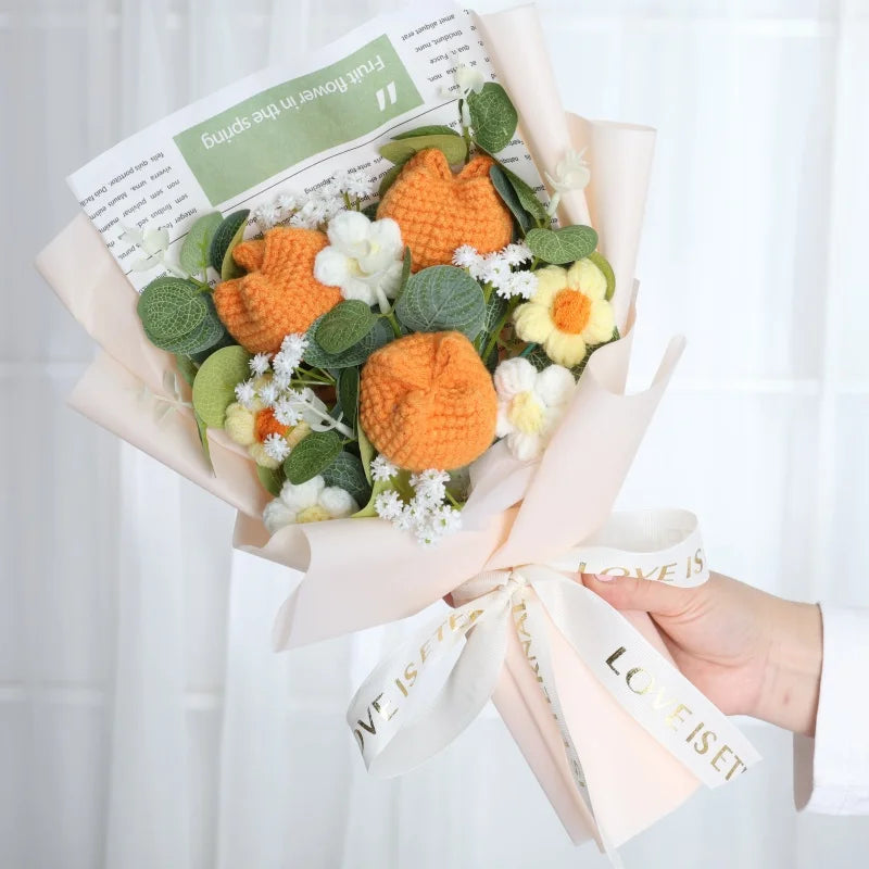 Freshly Knitted Bouquet Flowers Crochet