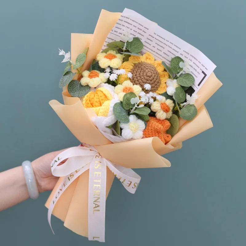 Freshly Knitted Bouquet Flowers Crochet