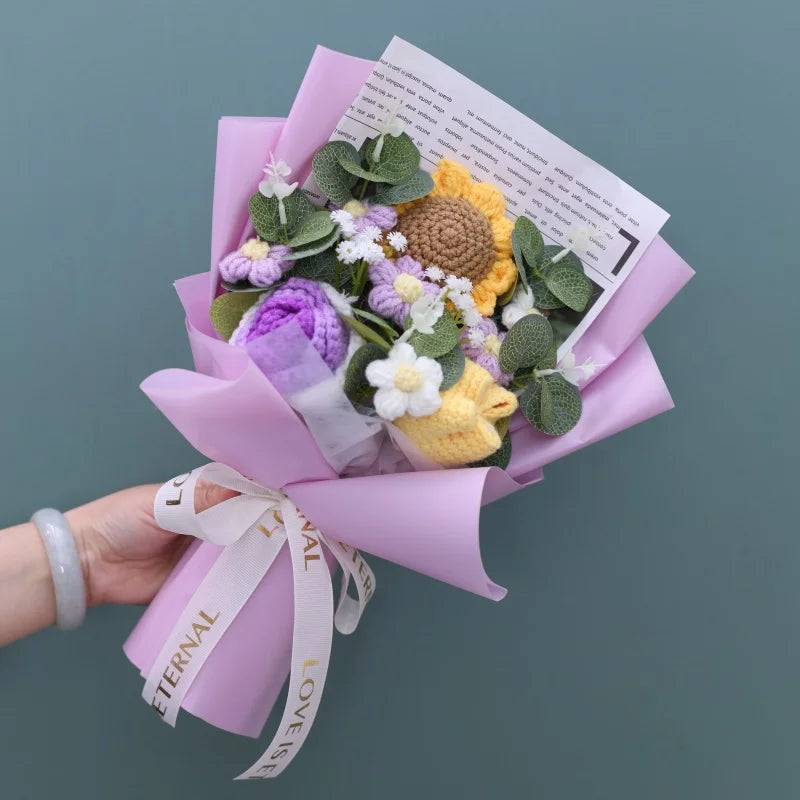 Freshly Knitted Bouquet Flowers Crochet