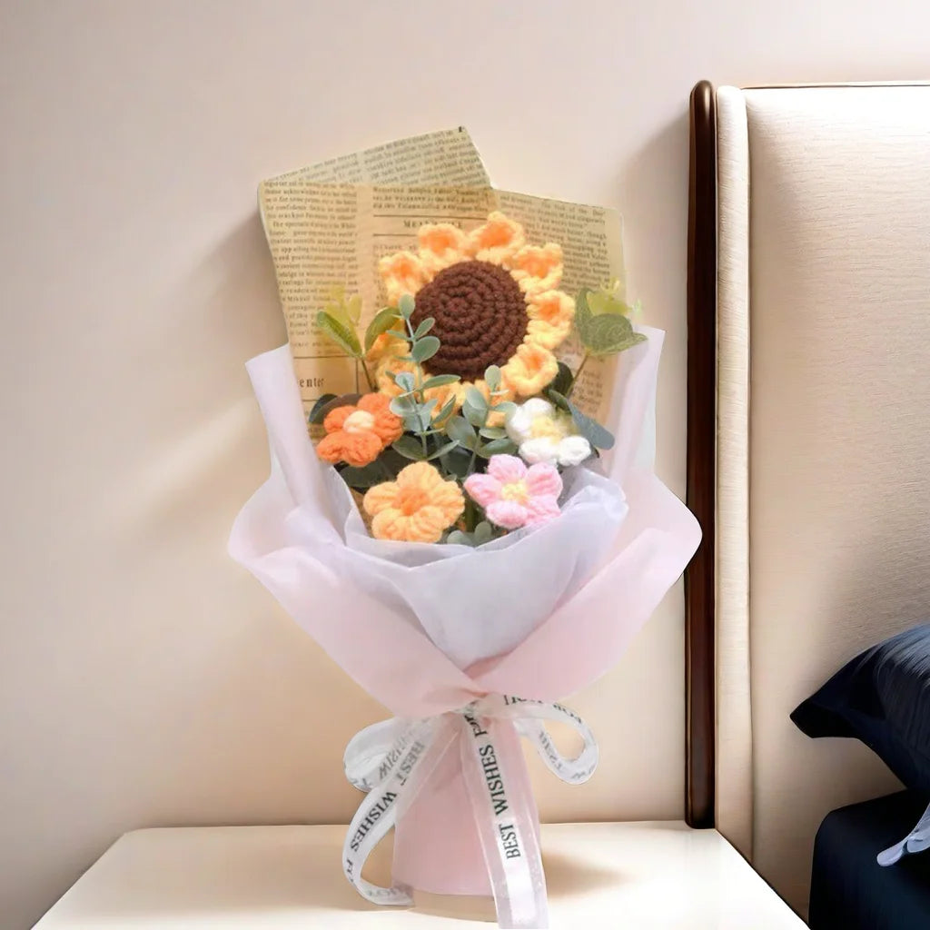 Handmade Crochet Flower Bouquet