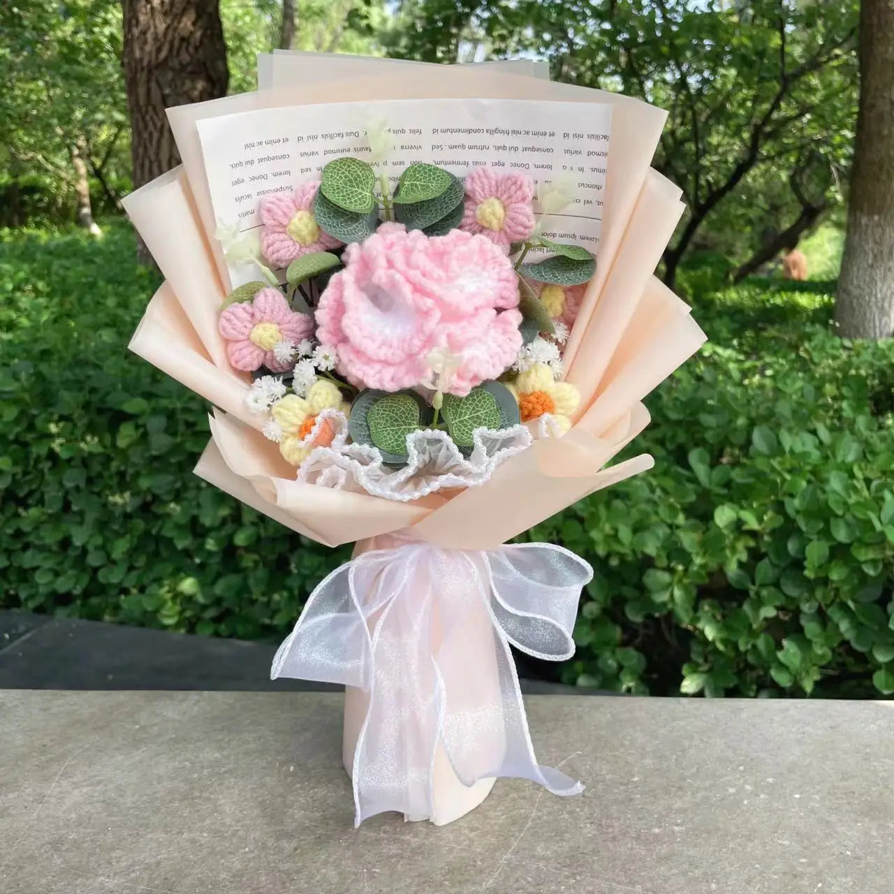 Freshly Knitted Bouquet Flowers Crochet