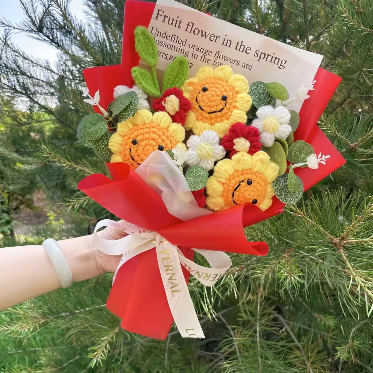 Freshly Knitted Bouquet Flowers Crochet