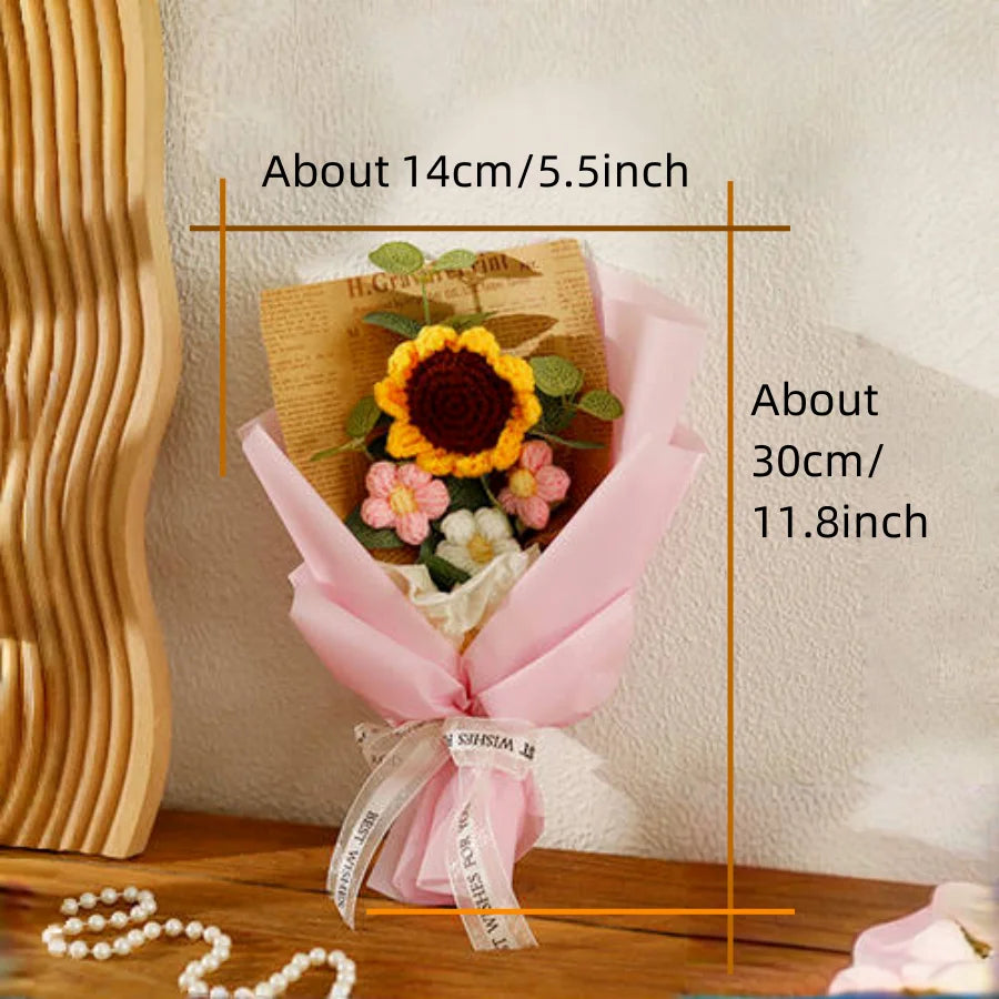 Handmade Crochet Flower Bouquet
