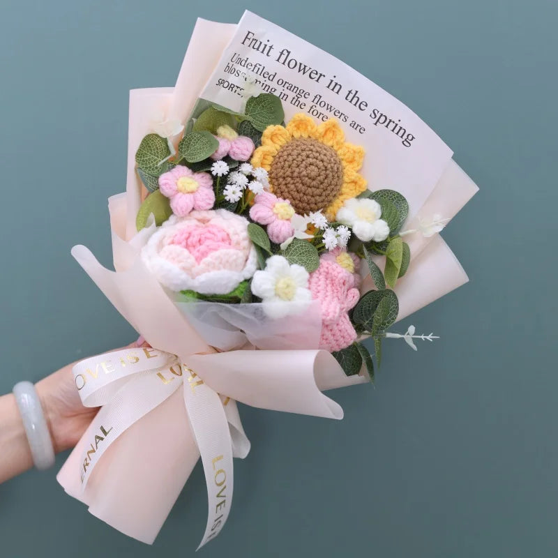 Freshly Knitted Bouquet Flowers Crochet