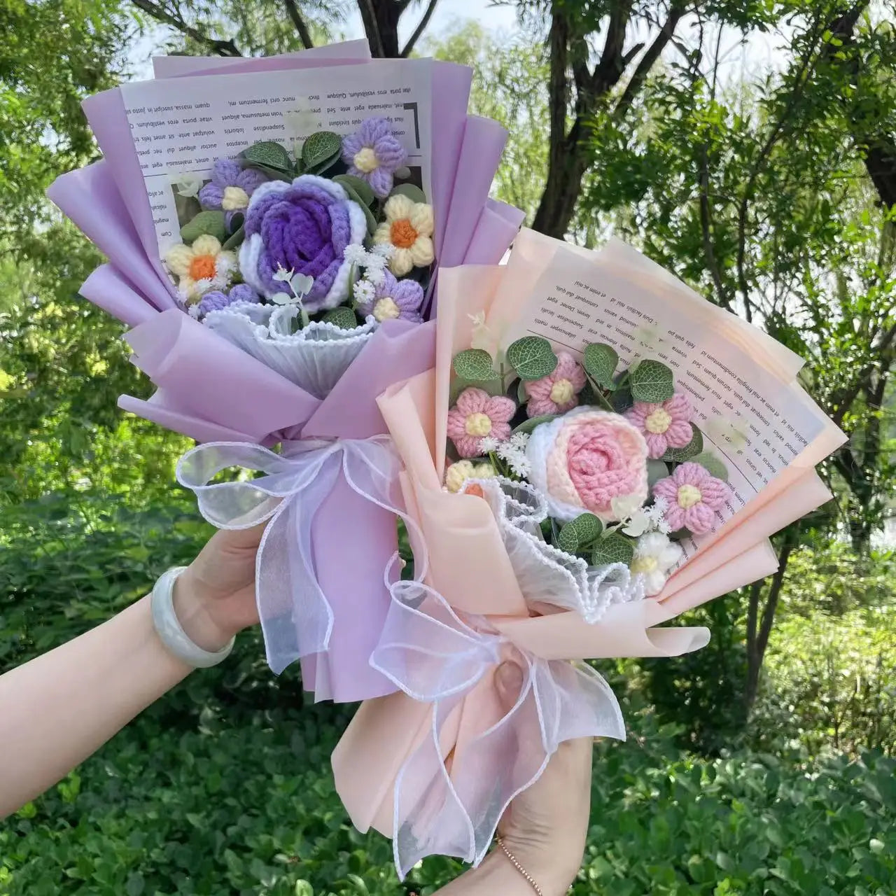 Freshly Knitted Bouquet Flowers Crochet