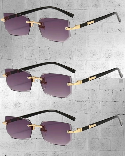Rimless Rectangle Sunglasses
