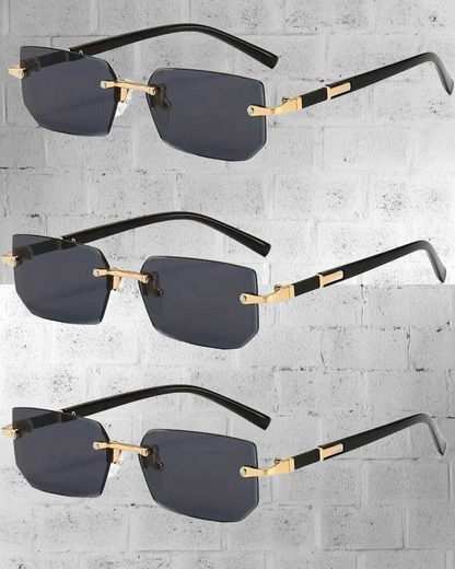 Rimless Rectangle Sunglasses