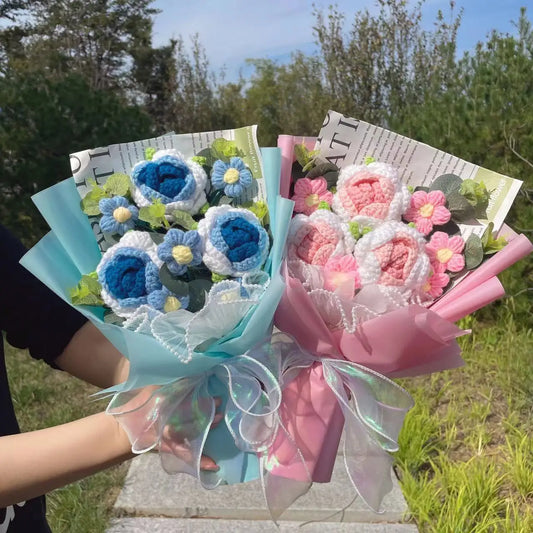 Freshly Knitted Bouquet Flowers Crochet