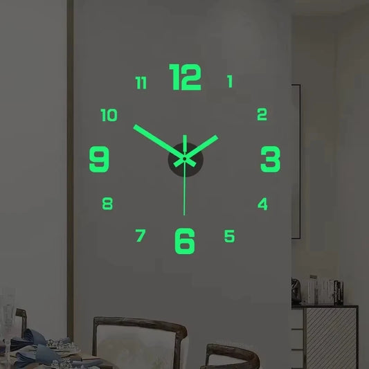 3D DIY Luminous Wall Clock