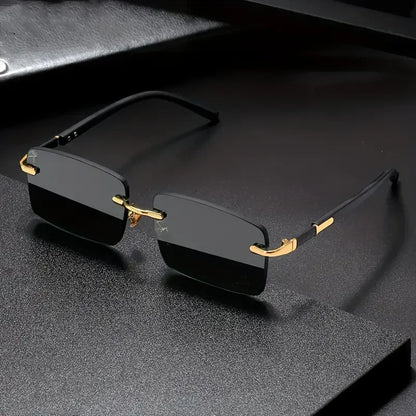 Rimless Rectangle Sunglasses