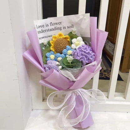 Freshly Knitted Bouquet Flowers Crochet