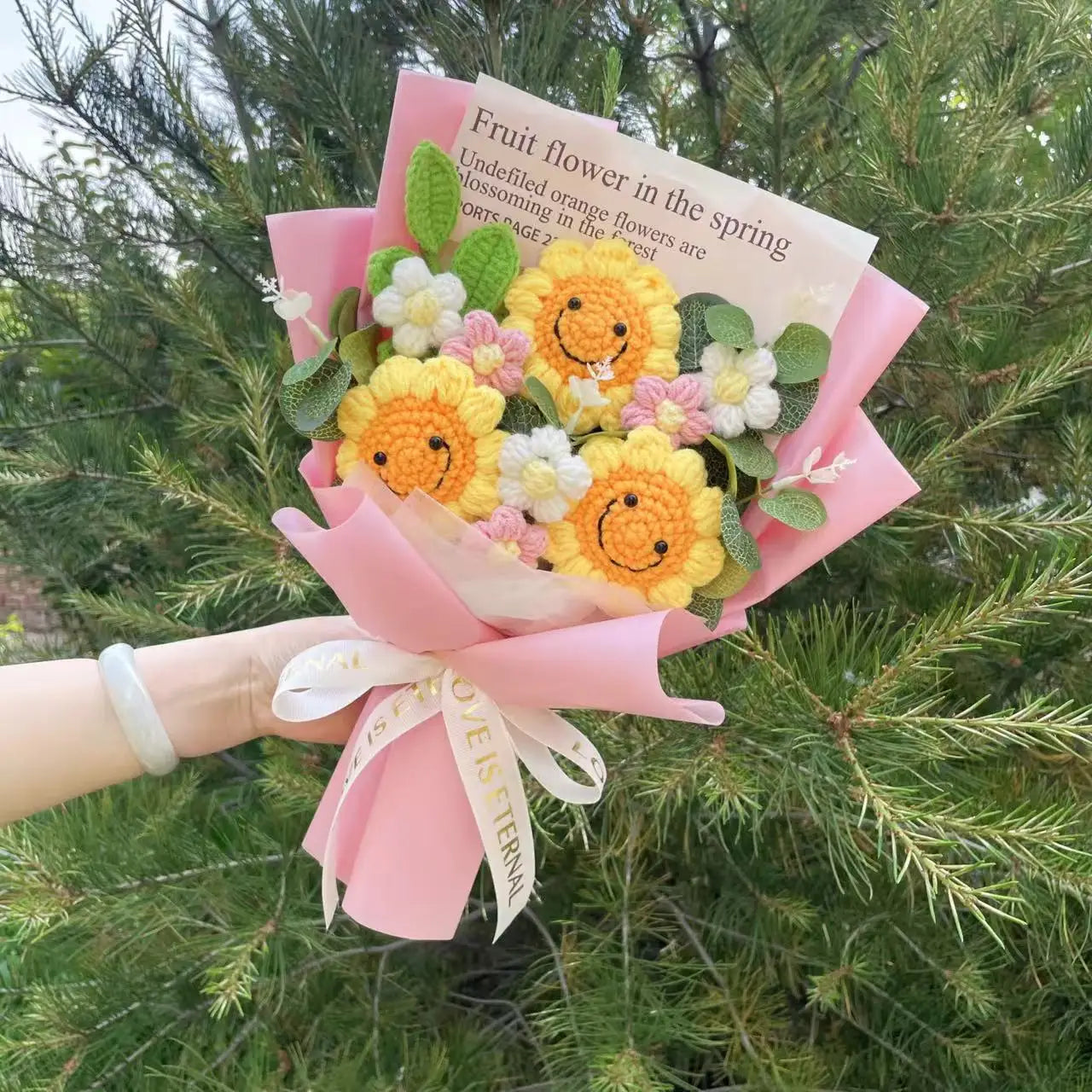 Freshly Knitted Bouquet Flowers Crochet