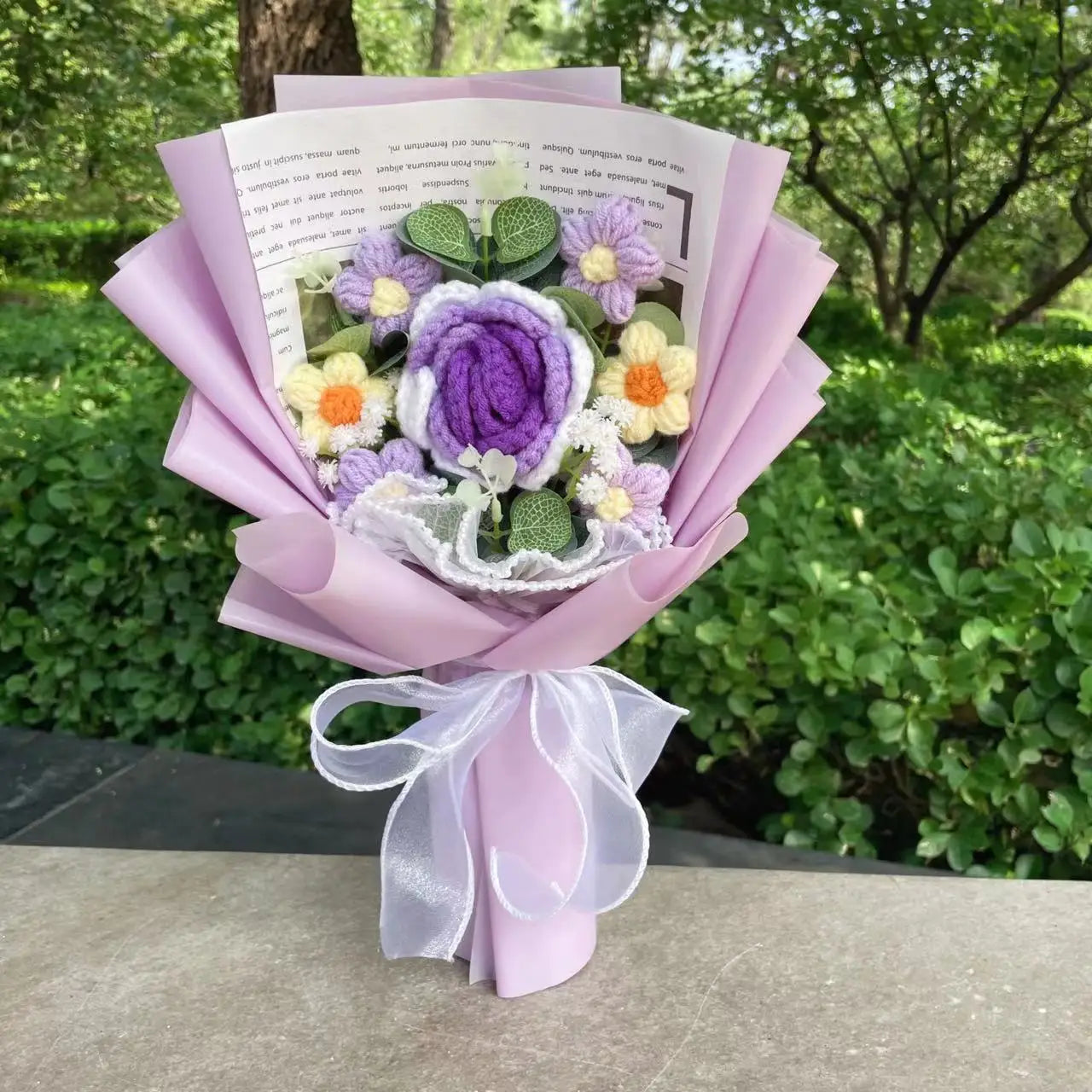 Freshly Knitted Bouquet Flowers Crochet