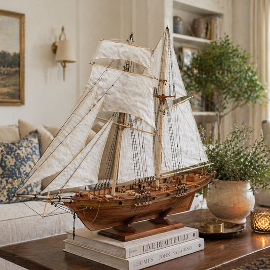 1:100 Scale DIY Wooden Sailboat Model Kit